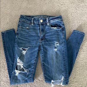 Distressed American Eagle Jeans